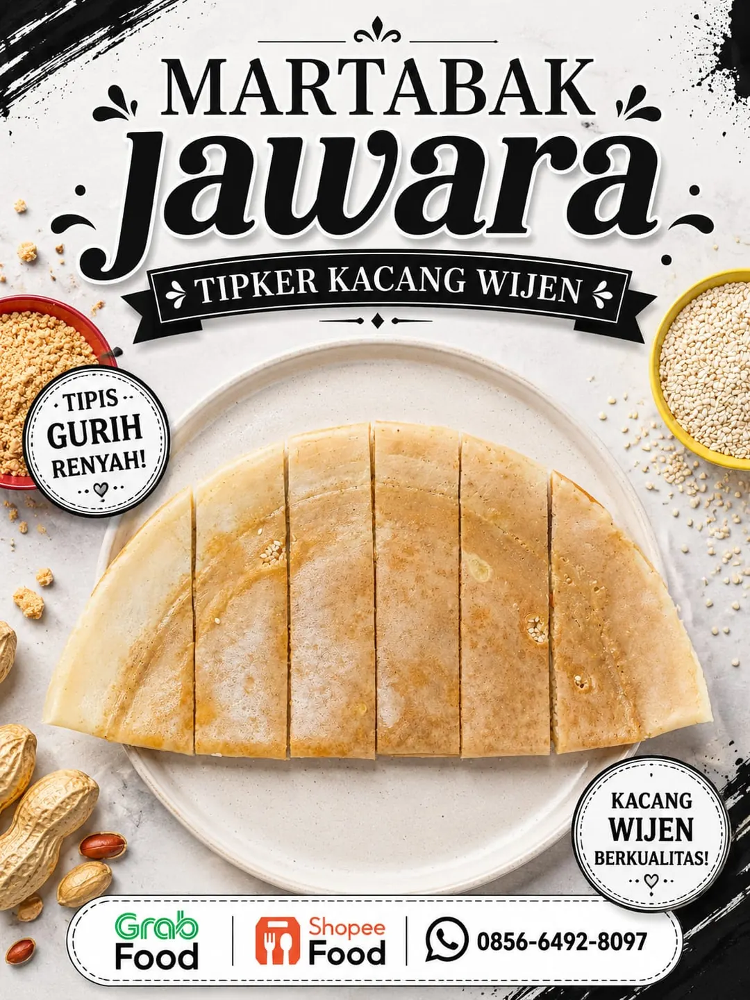 Martabak Tipker Kacang Wijen Premium